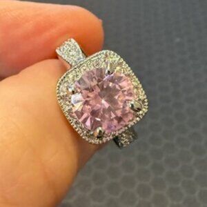Baby Pink Crystal Ring